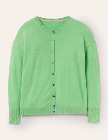 Cashmere Cardigan-Zephyr Green-6