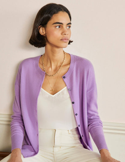 Cashmere Cardigan-African Violet-1