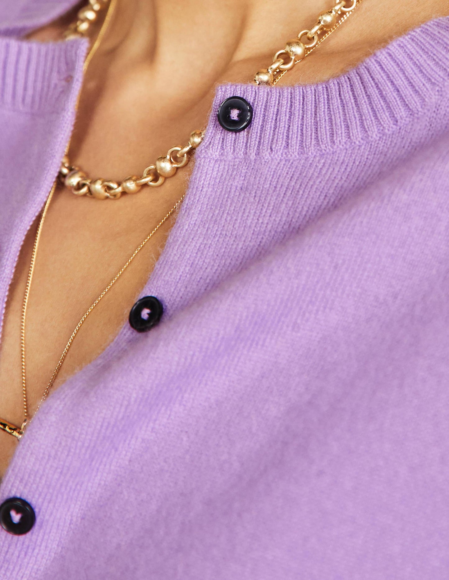 Cashmere Cardigan-African Violet