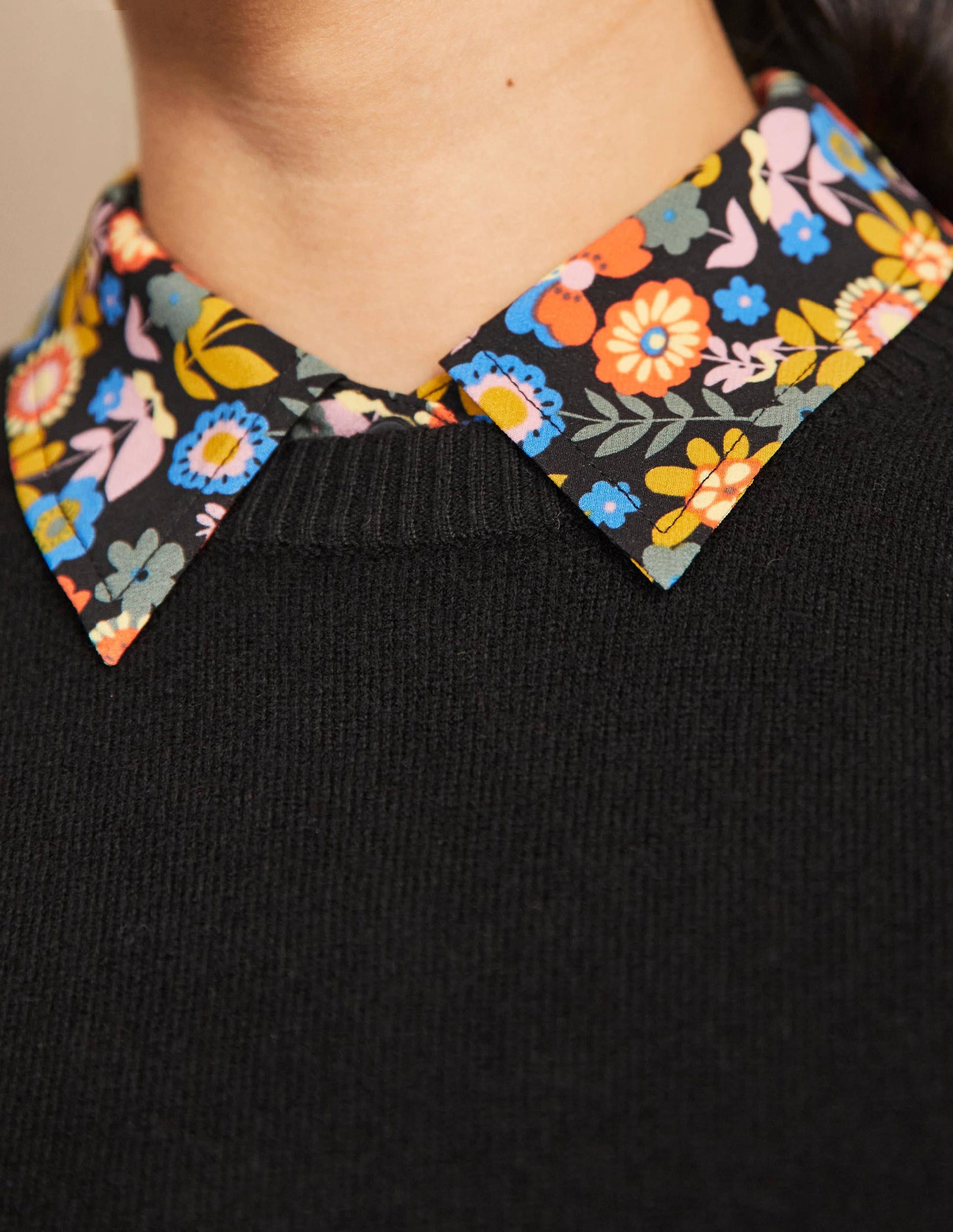 Cashmere Knitted Tank Top-Black-2