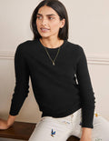 Cashmere Crew Neck Jumper-Black