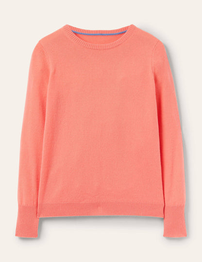 Cashmere Crew Neck Jumper-Chalky Coral-6