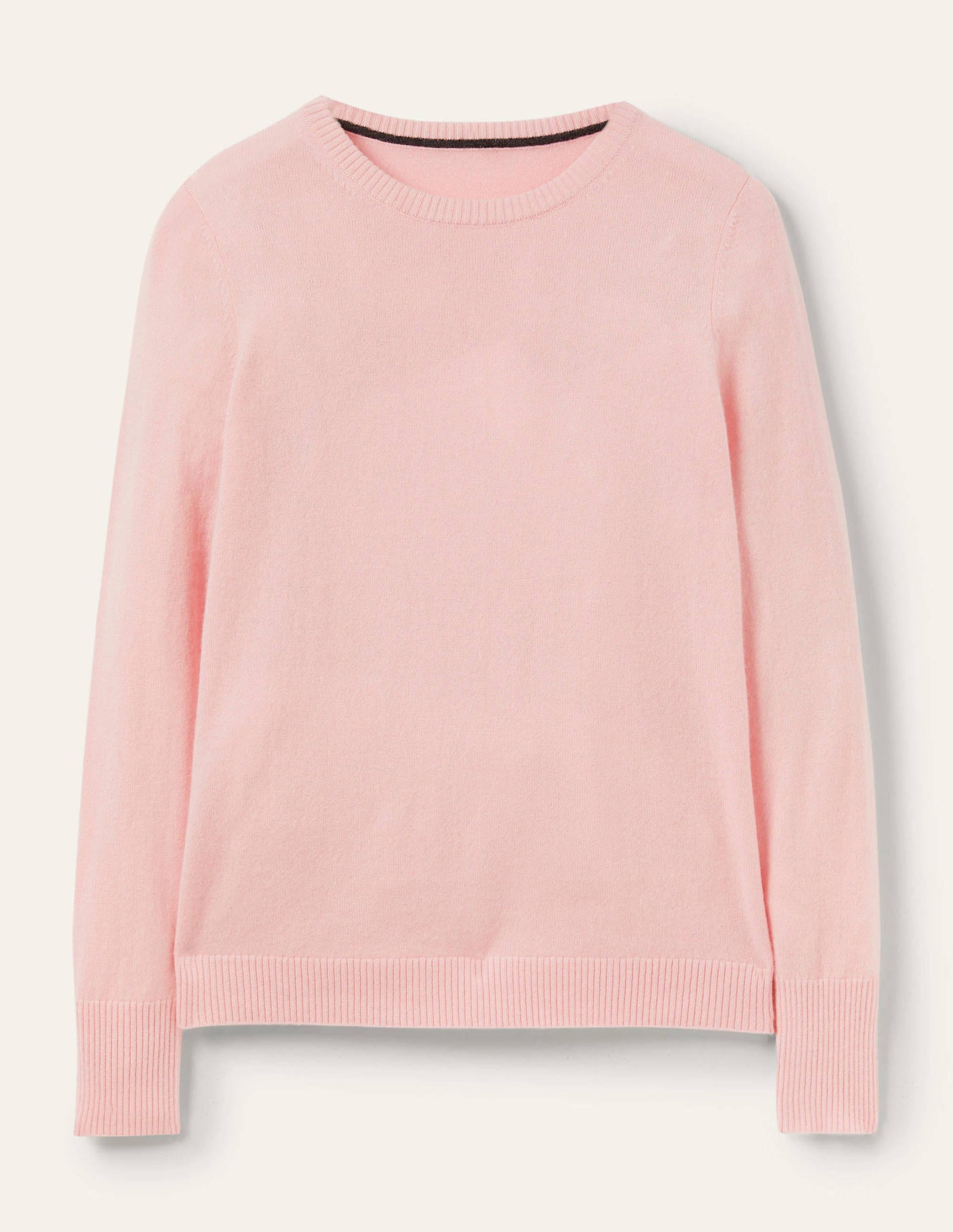 Cashmere Crew Neck Jumper-Pink Blush-6