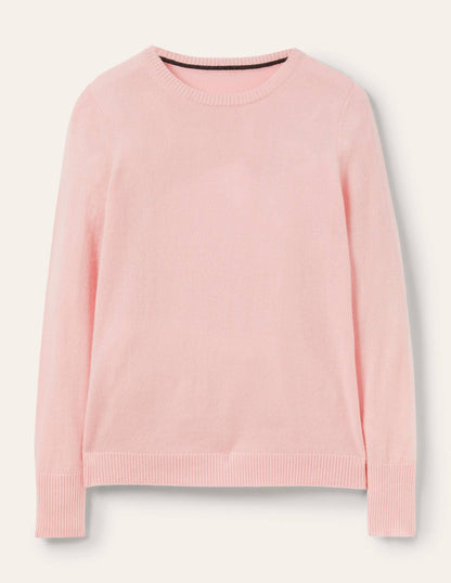 Cashmere Crew Neck Jumper-Pink Blush-6