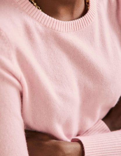 Cashmere Crew Neck Jumper-Pink Blush-2