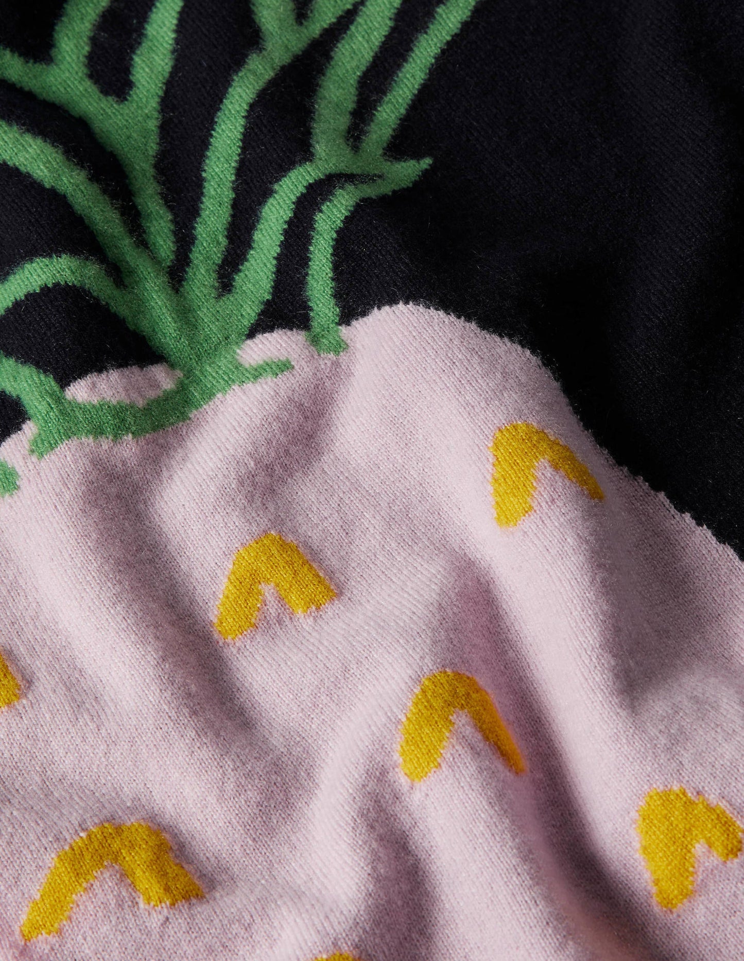 Margot Cashmere Jumper-Navy, Pineapple