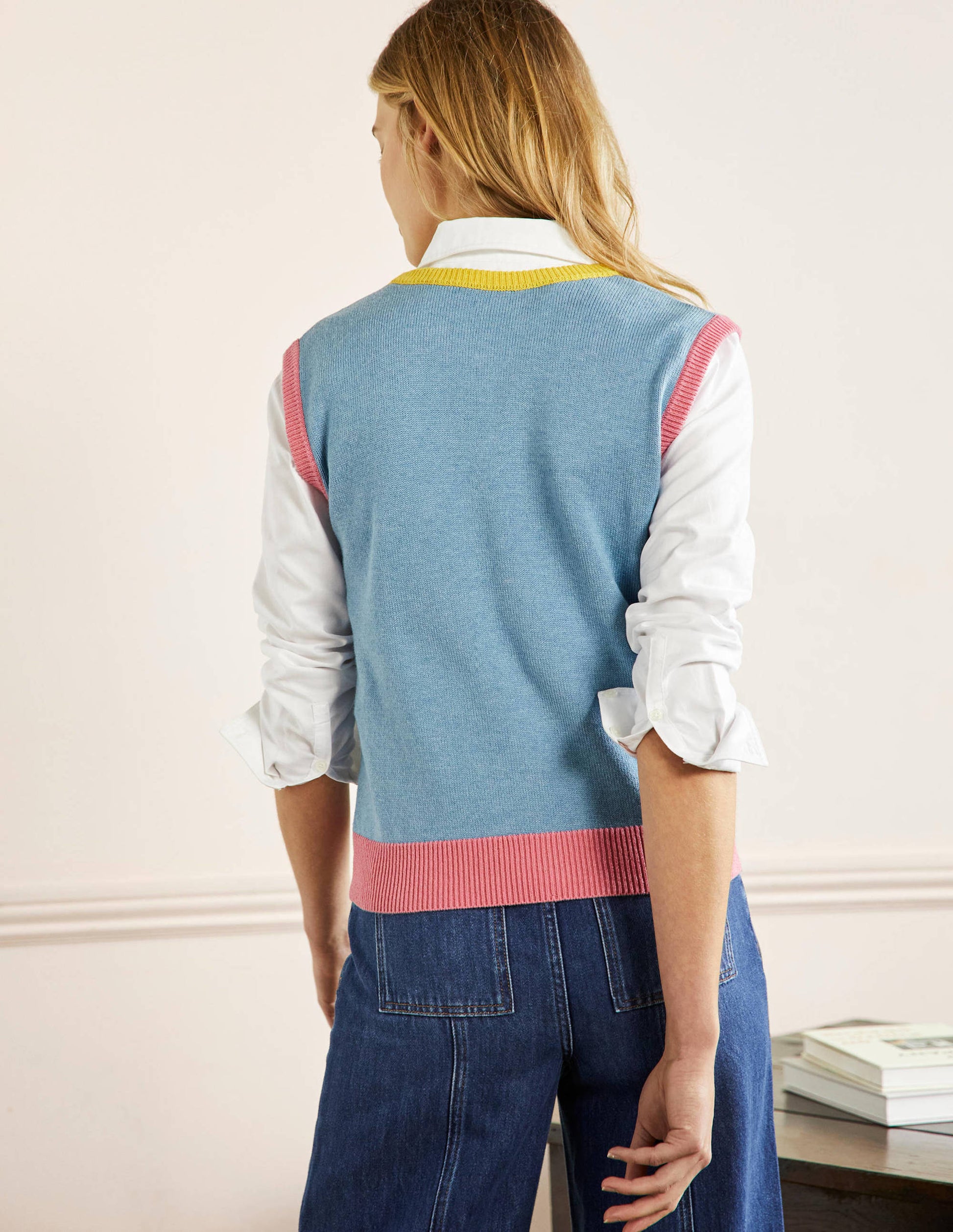 Fiona Tank-Dusty Blue Colourblock-3