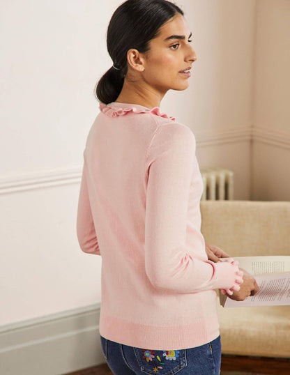 Frill Detail Henley Jumper-Milkshake