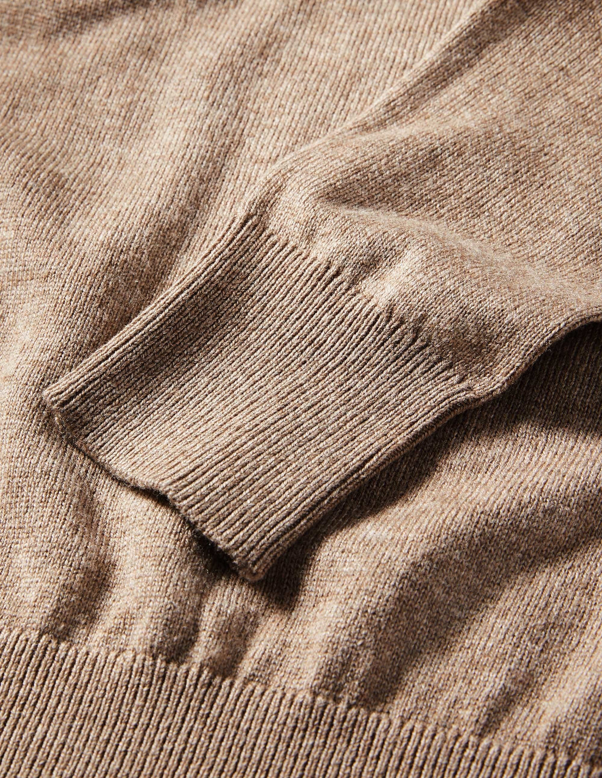 Square Neck Puff Sleeve Jumper-Dark Mink Melange - Image 6