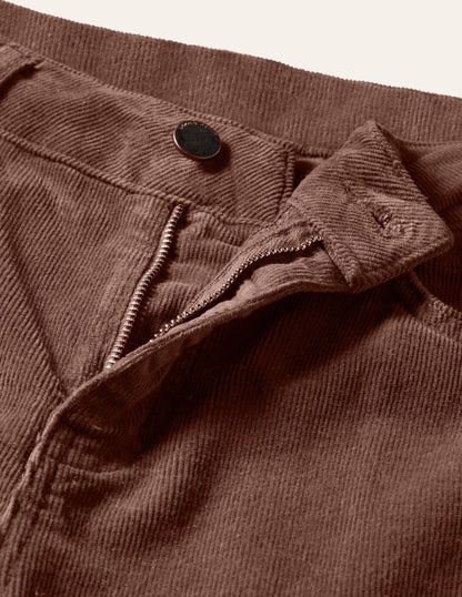 Cord Girlfriend Jeans-Red Oak-5