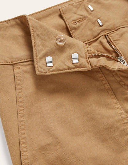 Belted Chino Trousers-Ground Ginger-6