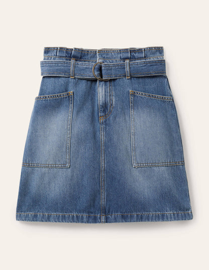 Paperbag Tie Skirt-Mid Vintage-5
