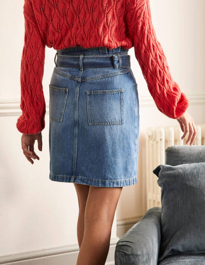 Paperbag Tie Skirt-Mid Vintage-3