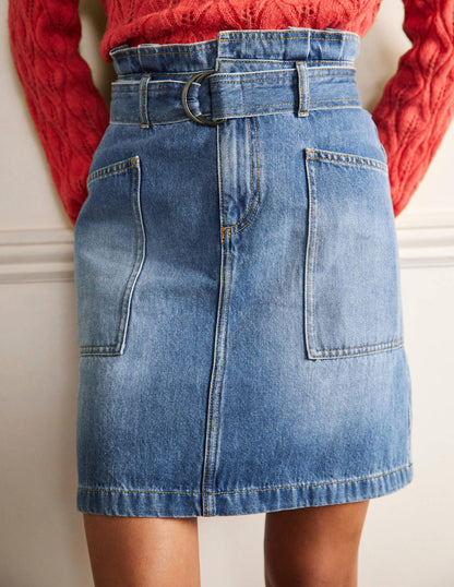 Paperbag Tie Skirt-Mid Vintage-4