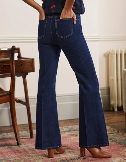 Antonia Smart Flare Jeans-Indigo-3