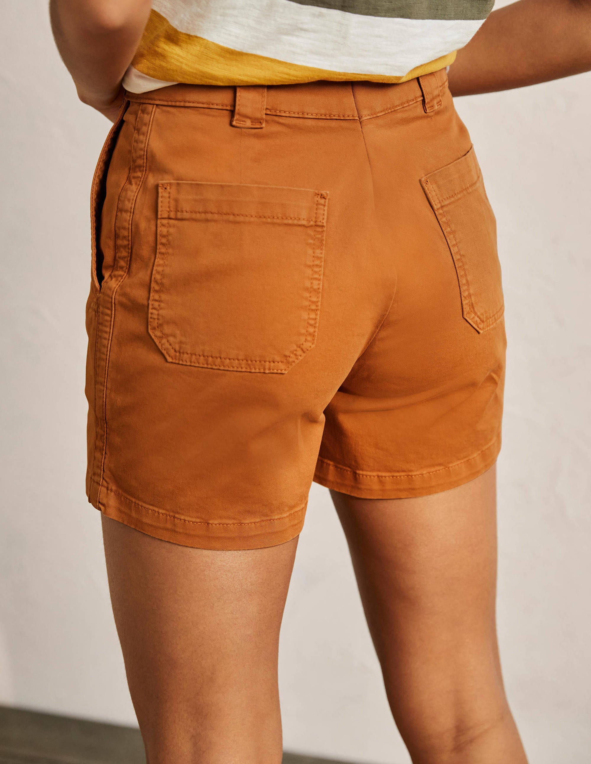 Classic Chino Shorts-Teak Wood Brown - Image 3