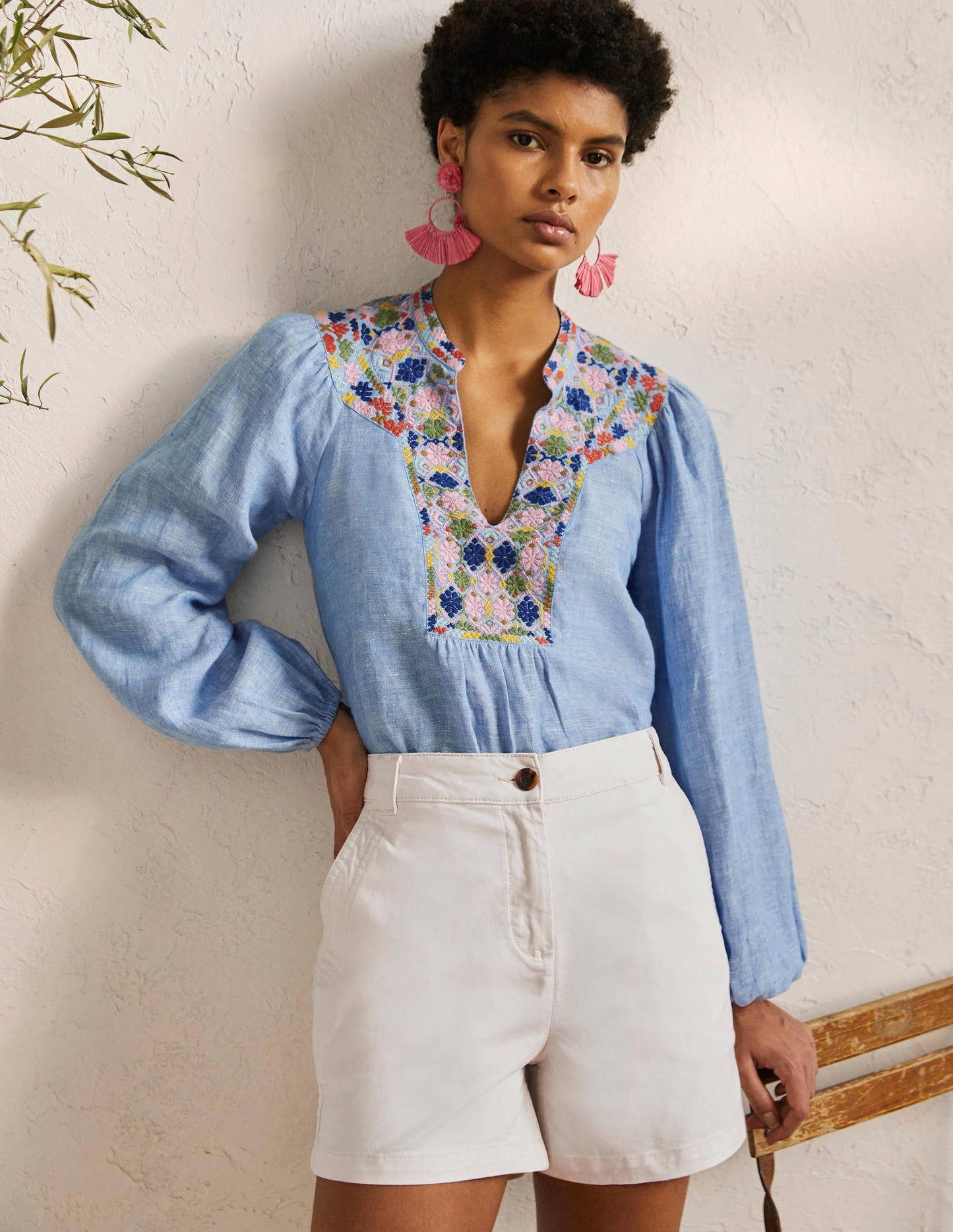 Classic Chino Shorts-Ecru