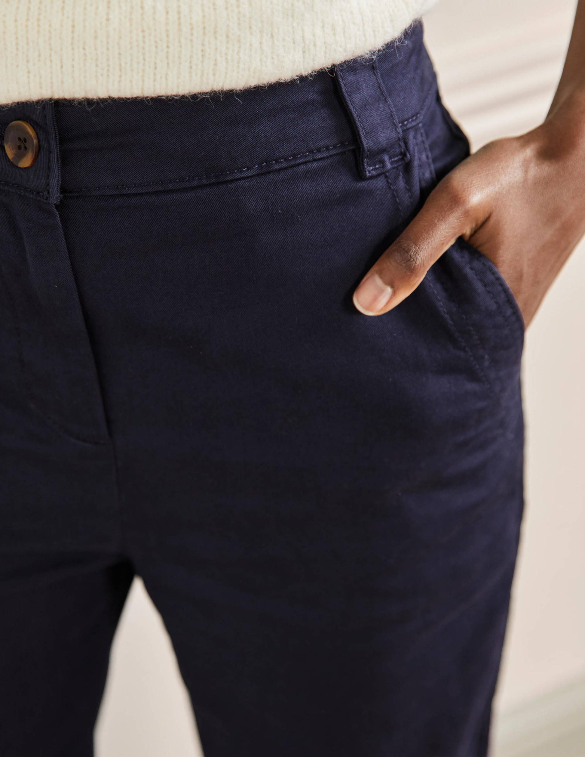 Classic Chino Trousers-Navy-2
