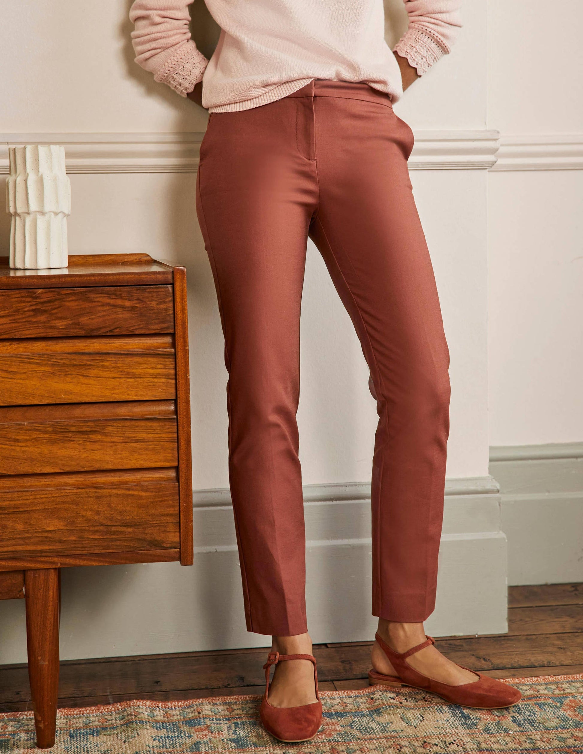 Richmond 7/8 Trouser-Red Oak-4