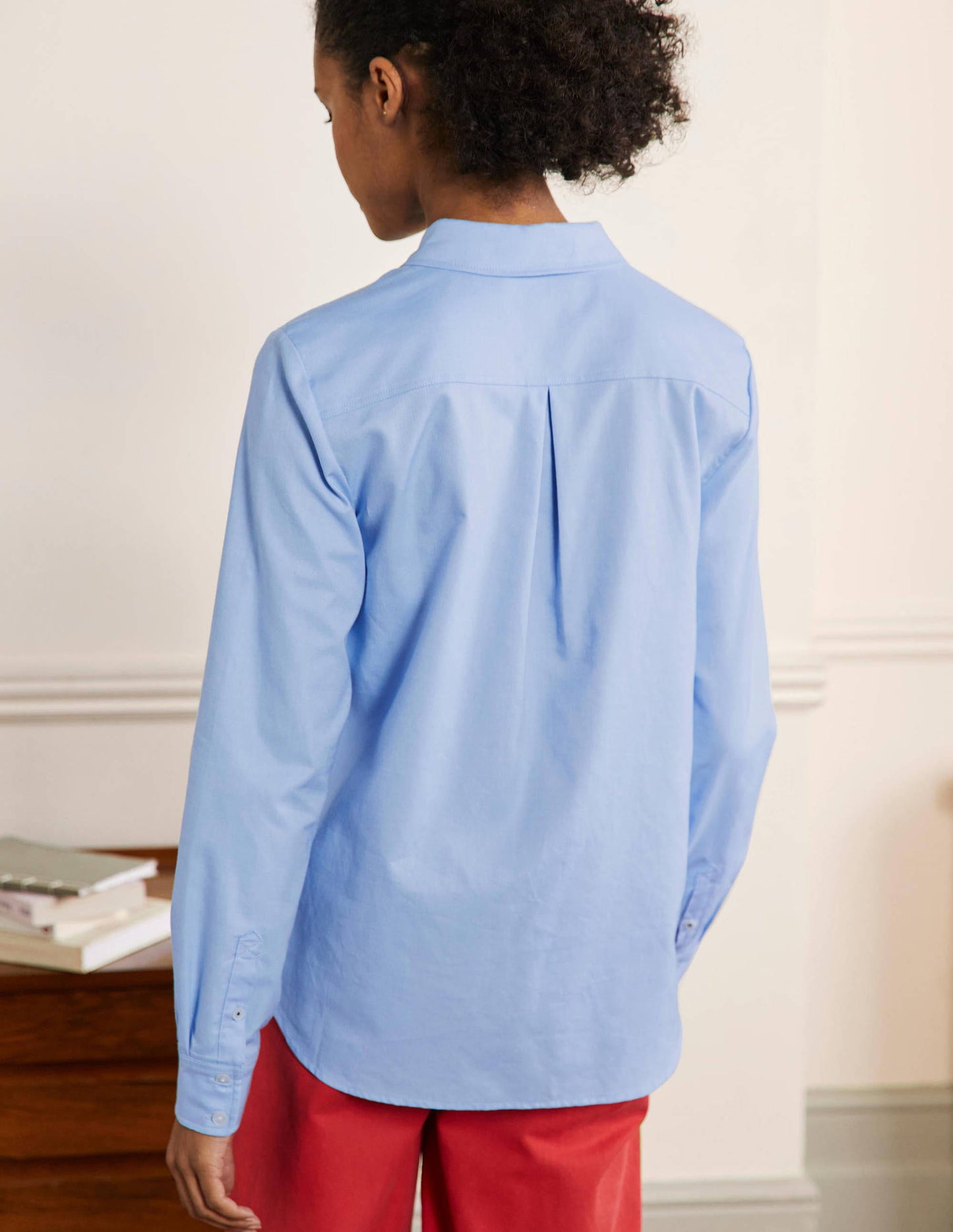 Classic Cotton Shirt-Blue Oxford