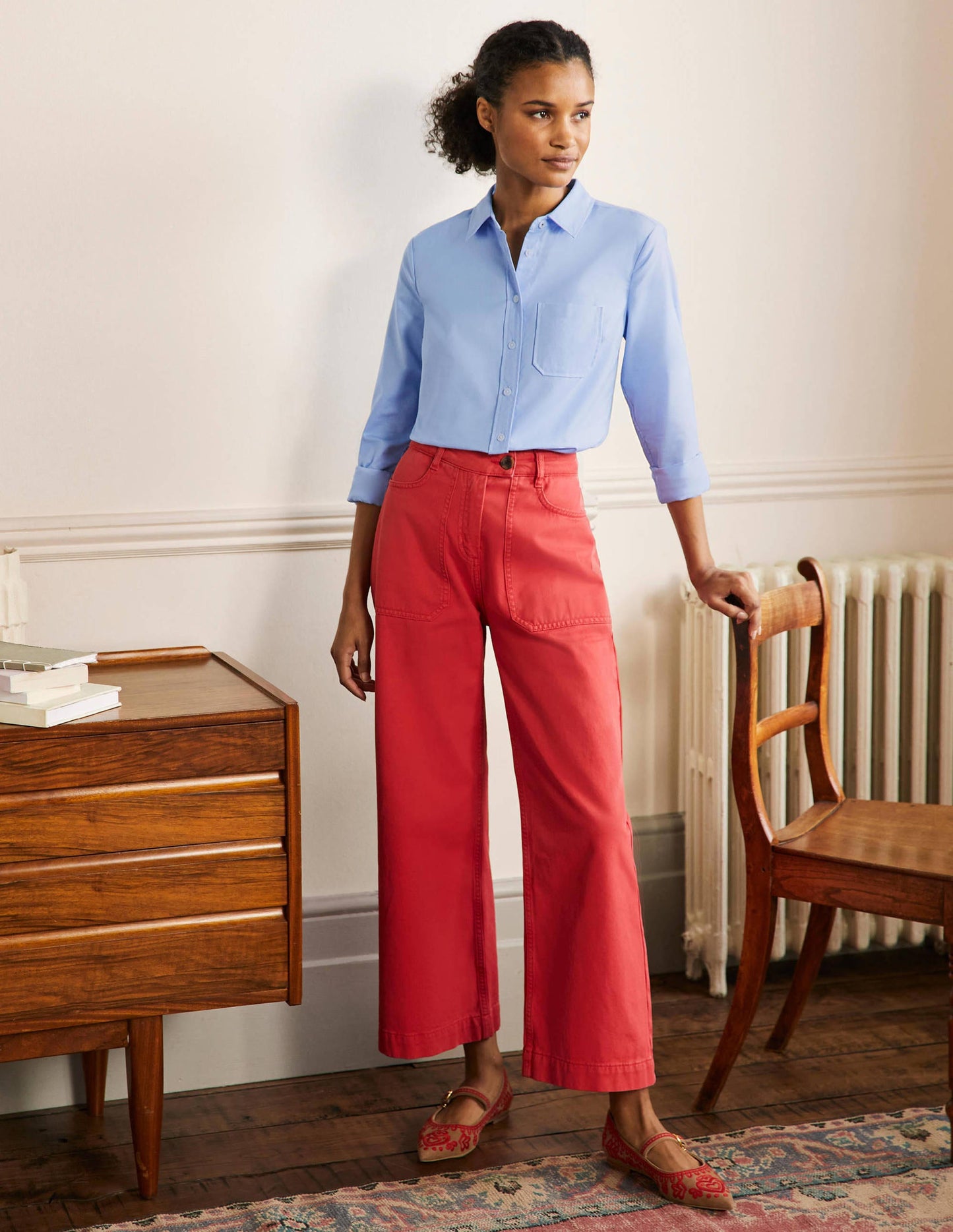 Classic Cotton Shirt-Blue Oxford