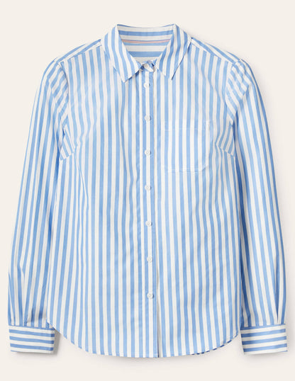 Classic Cotton Shirt-Grape Hyacinth Stripe-5