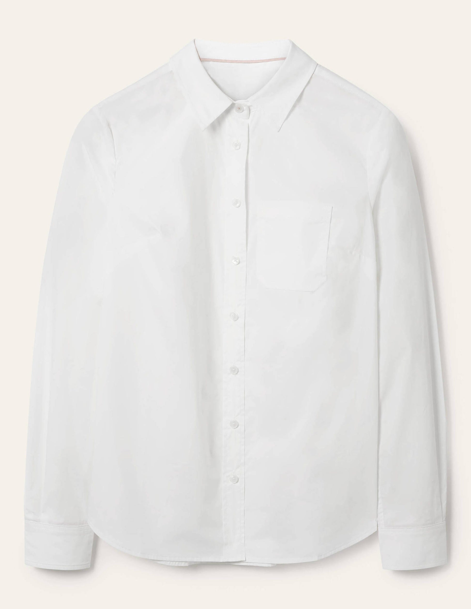 Classic Cotton Shirt-White-9