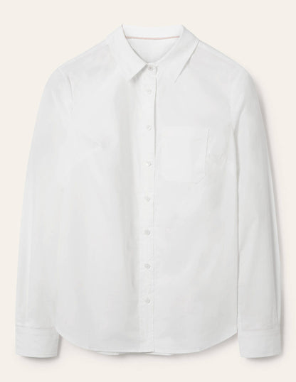 Classic Cotton Shirt-White-9