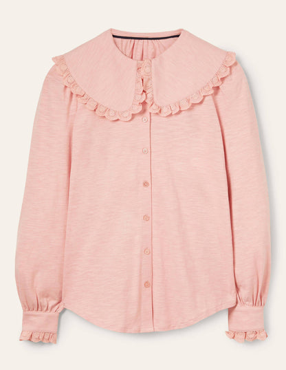 Collared Jersey Shirt-Milkshake-7