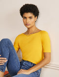 Supersoft Scoop Back T-Shirt-Honeycomb