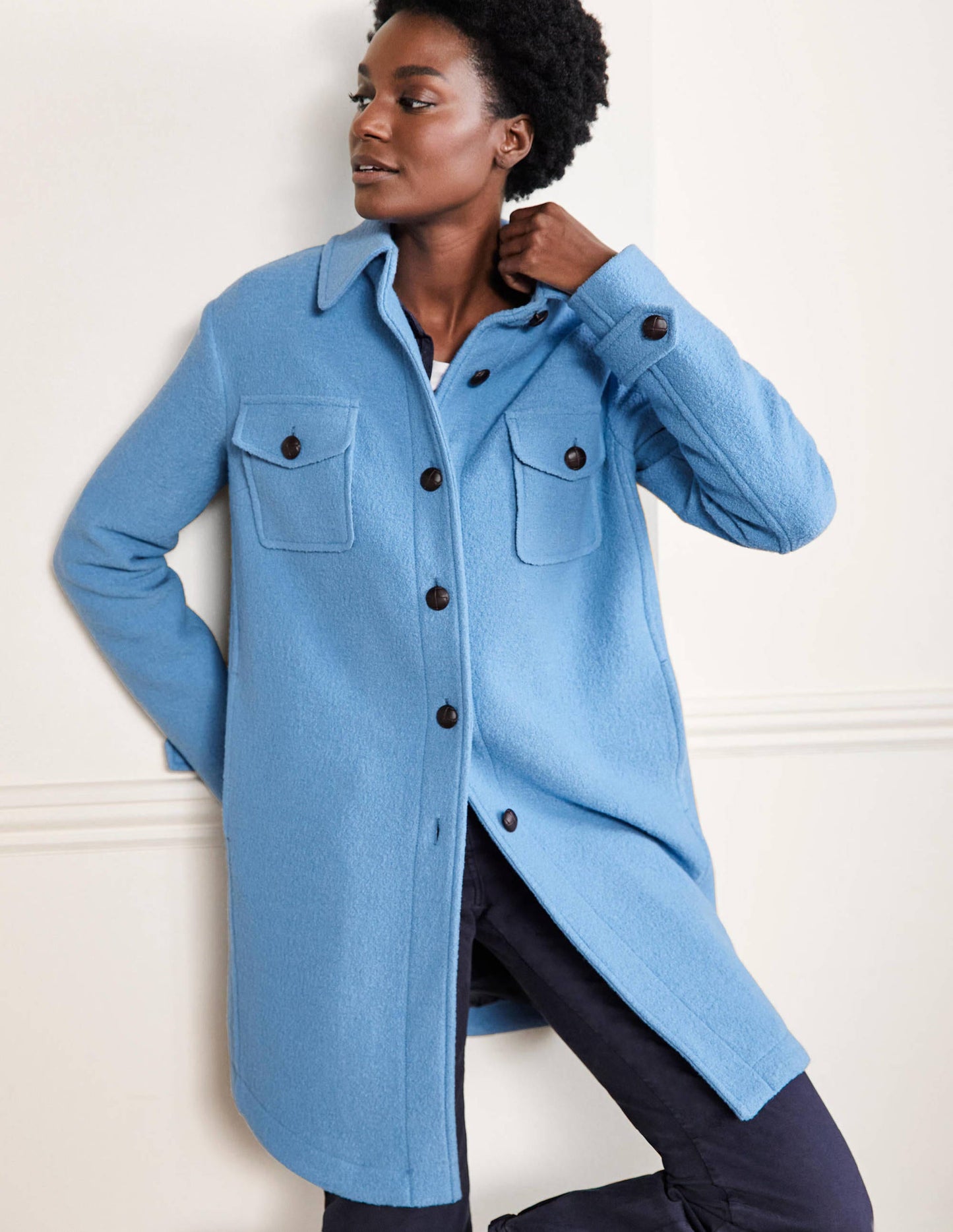 Textured Wool Shacket-Grape Hyacinth