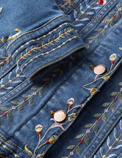 Carla Ruffle Collar Jacket-Light Vintage, Embroidered-6