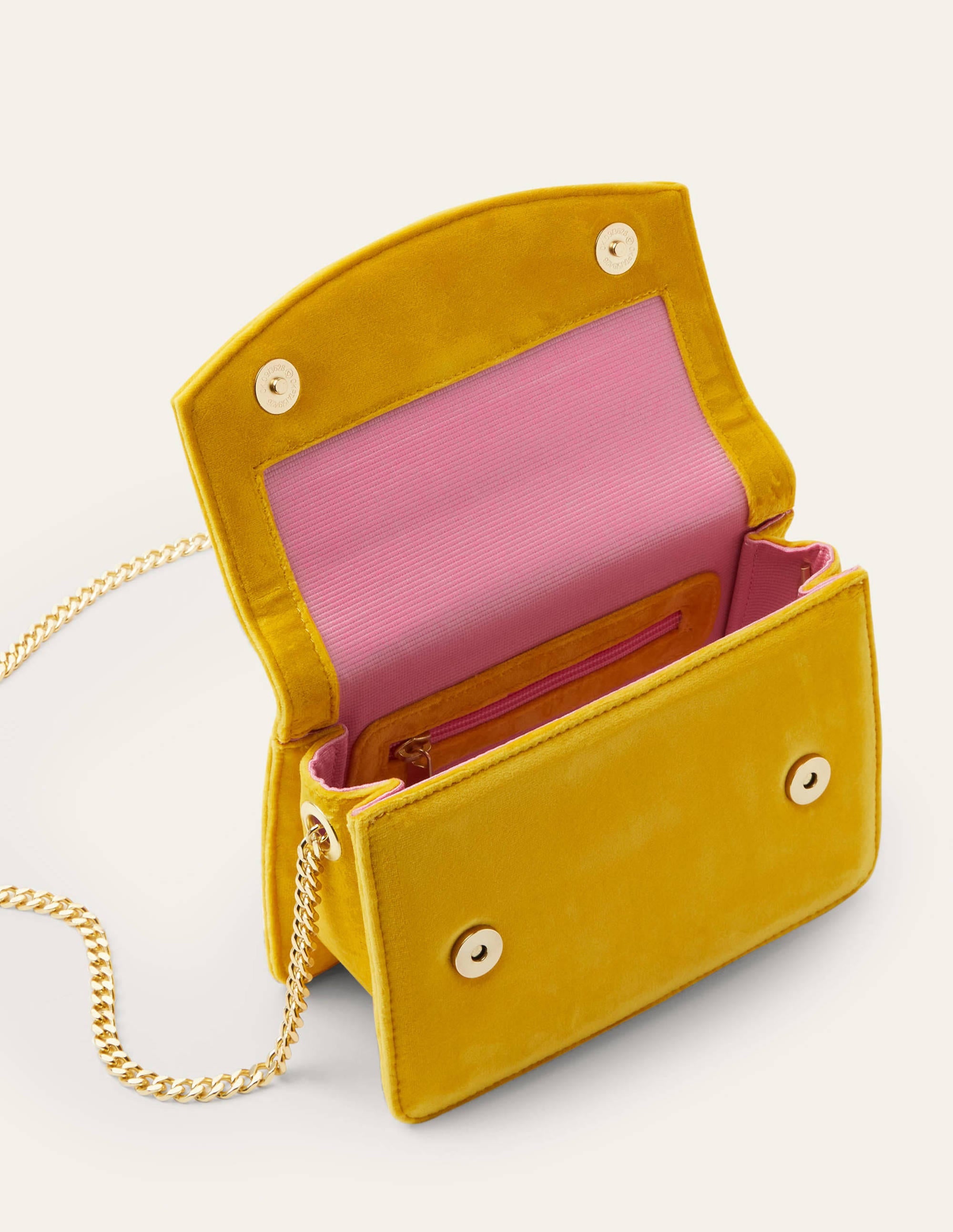 Velvet Tassel Crossbody Bag-Honeycomb/Sachet Pink - Image 2