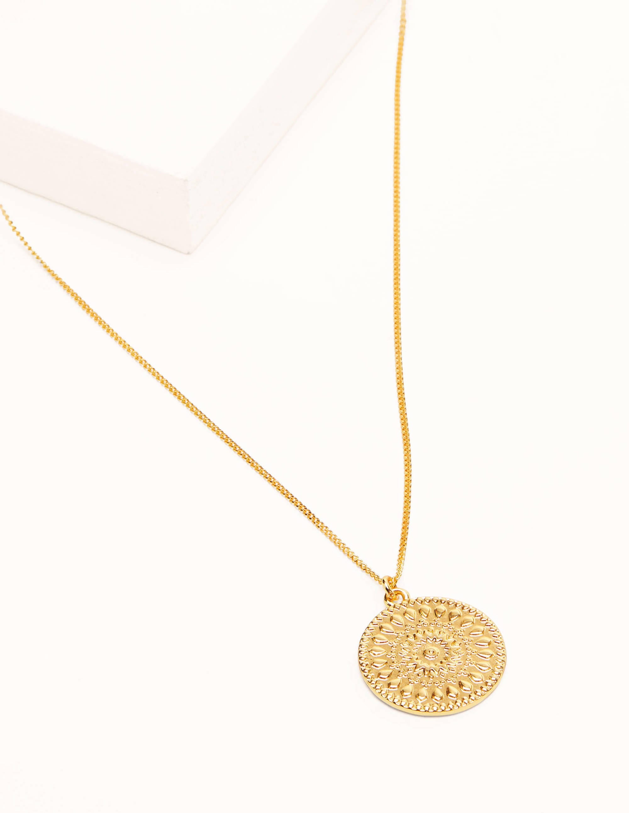 Motif Disc Pendant-Gold Metallic - Image 2
