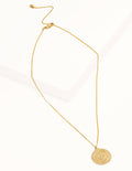 Motif Disc Pendant-Gold Metallic