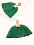 Tassel Earrings-Green Lagoon