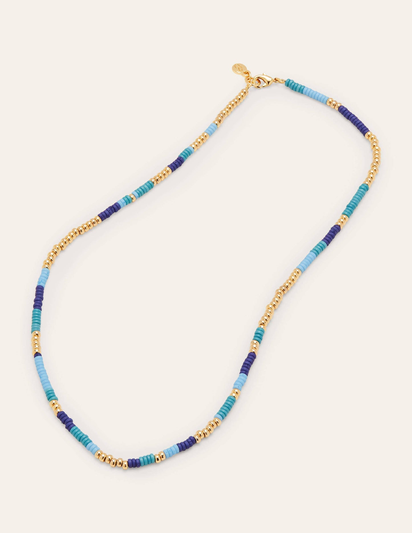 Beaded Necklace-Blue Multi