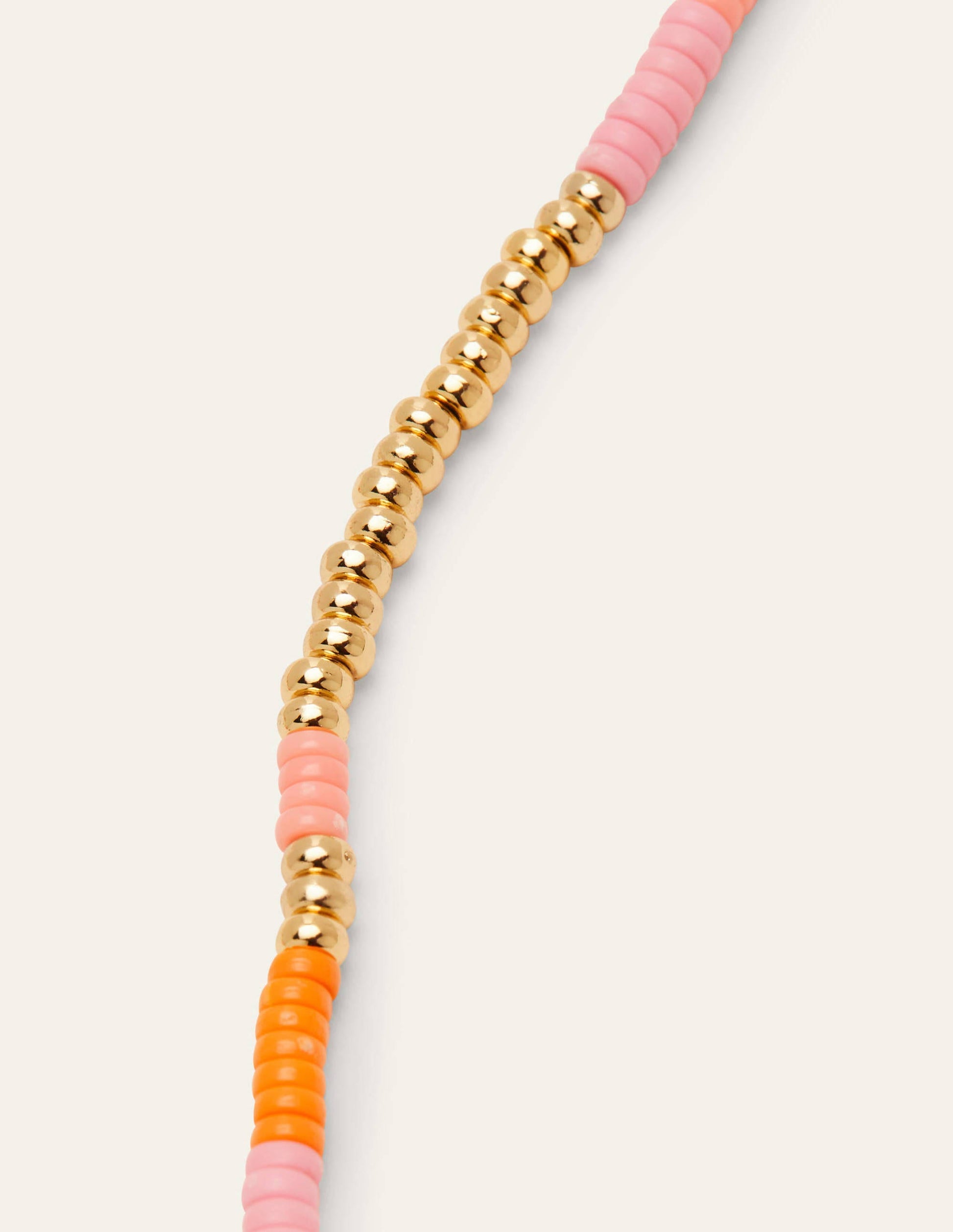 Beaded Necklace-Pink Multi-2