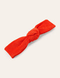 Towelling Headband-Bright Papaya