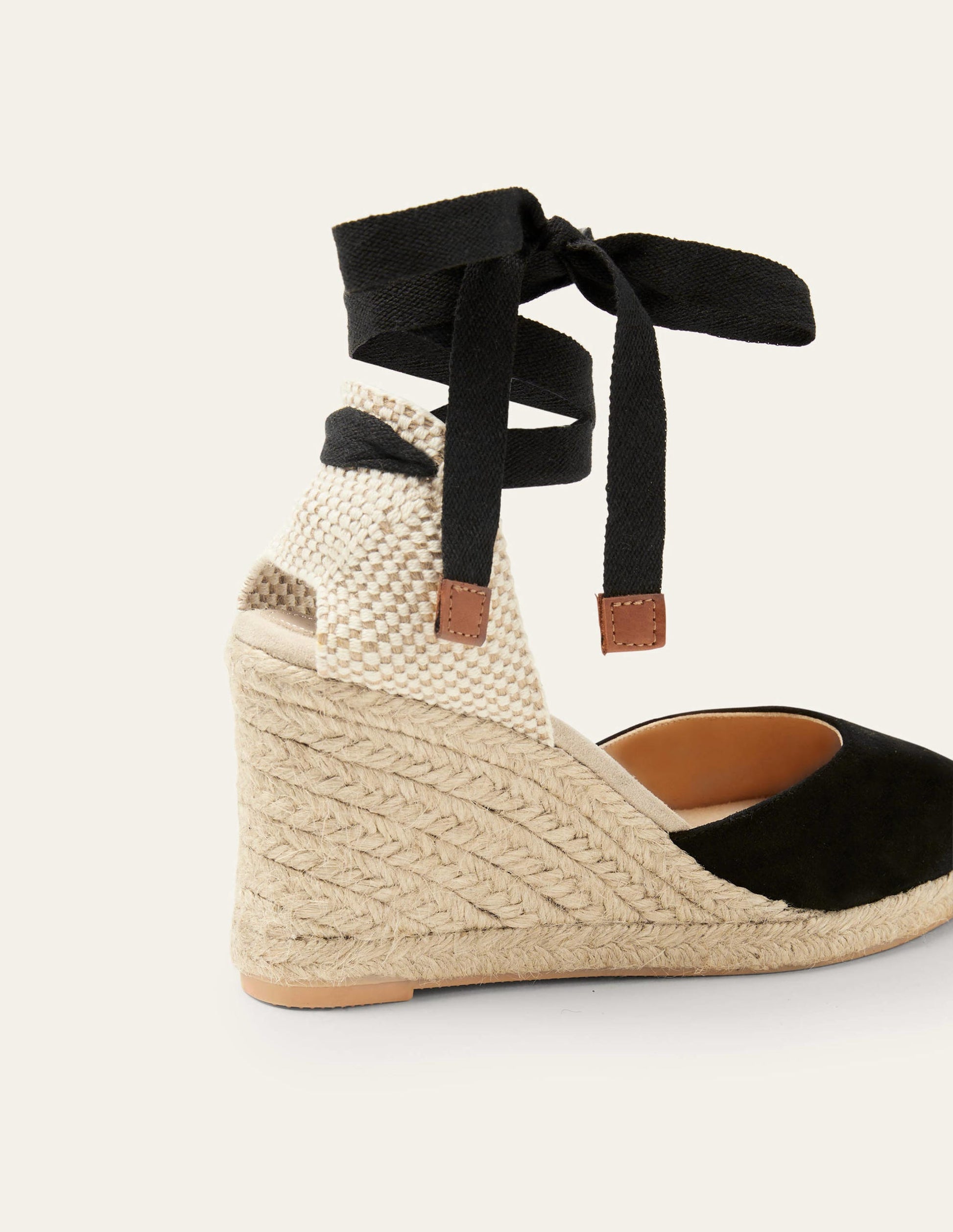 Cassie High Espadrille Wedges-Black-3