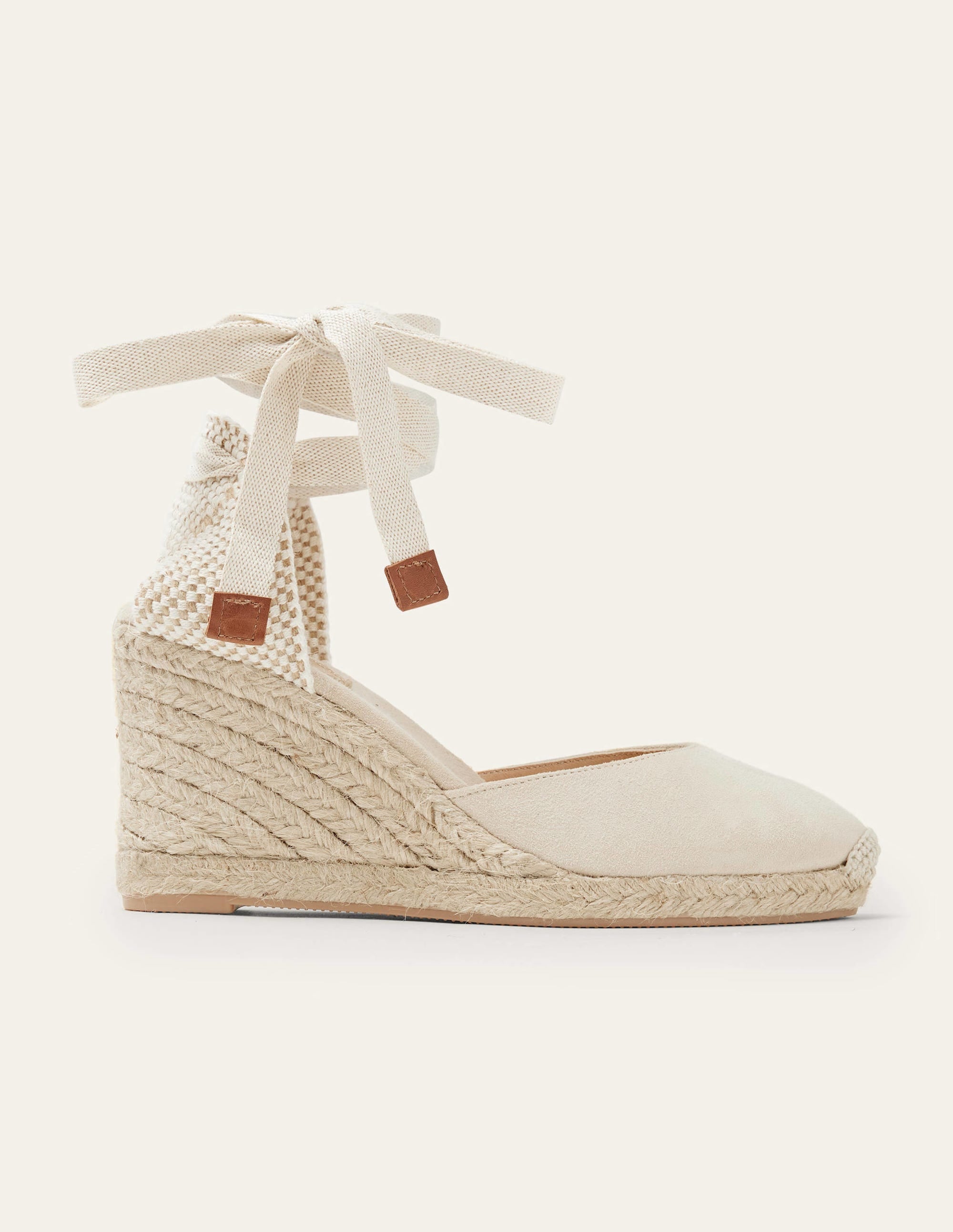 Cassie High Espadrille Wedges-Oatmeal - Image 2