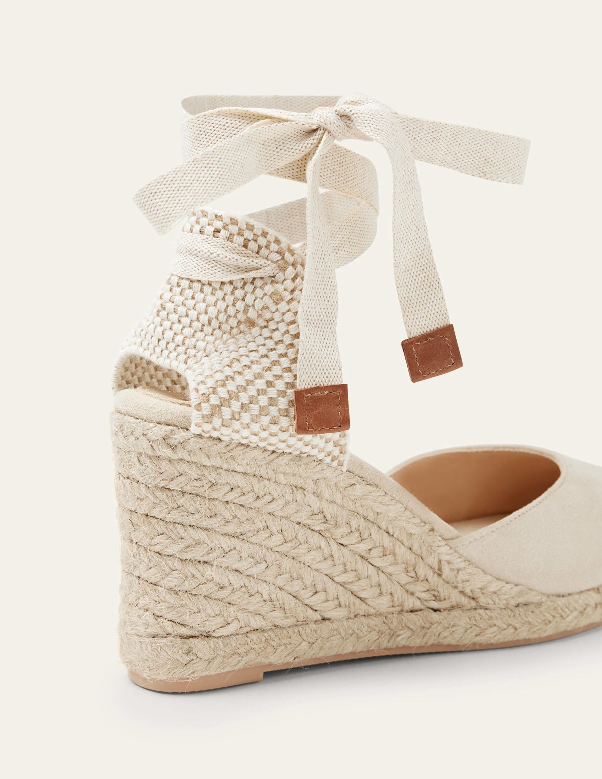 Cassie High Espadrille Wedges-Oatmeal - Image 3