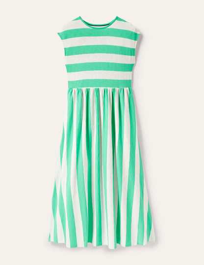 Easy T-Shirt Midi Dress-Gumdrop Stripe-5