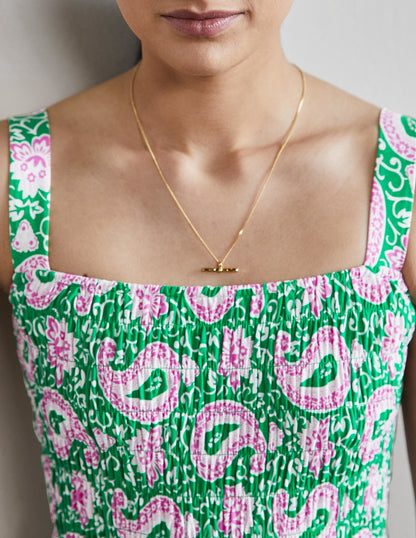 Peggy Jersey Maxi Dress-Green, Enchanting Paisley-2