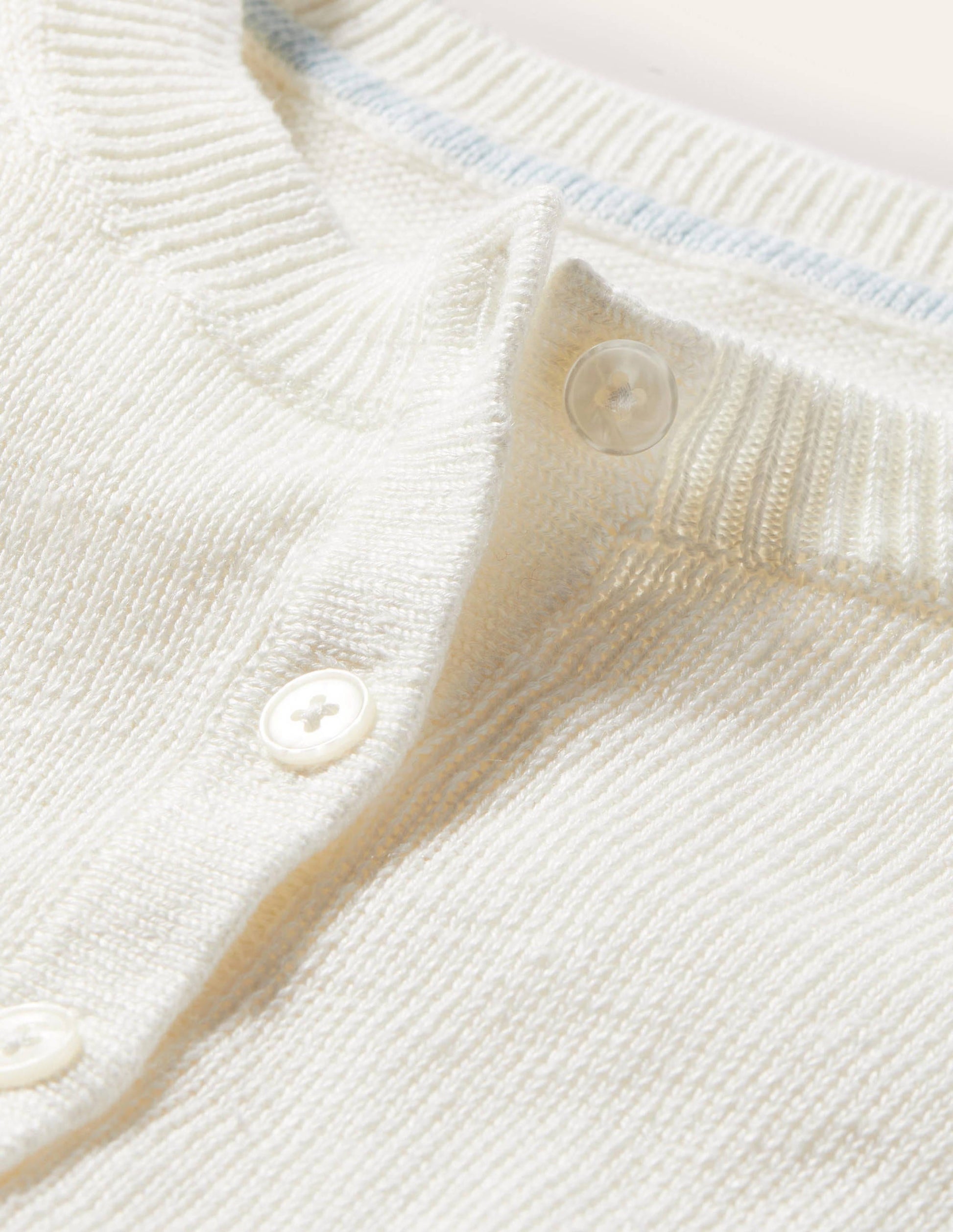 Leandra Linen Henley Jumper-Ivory-5