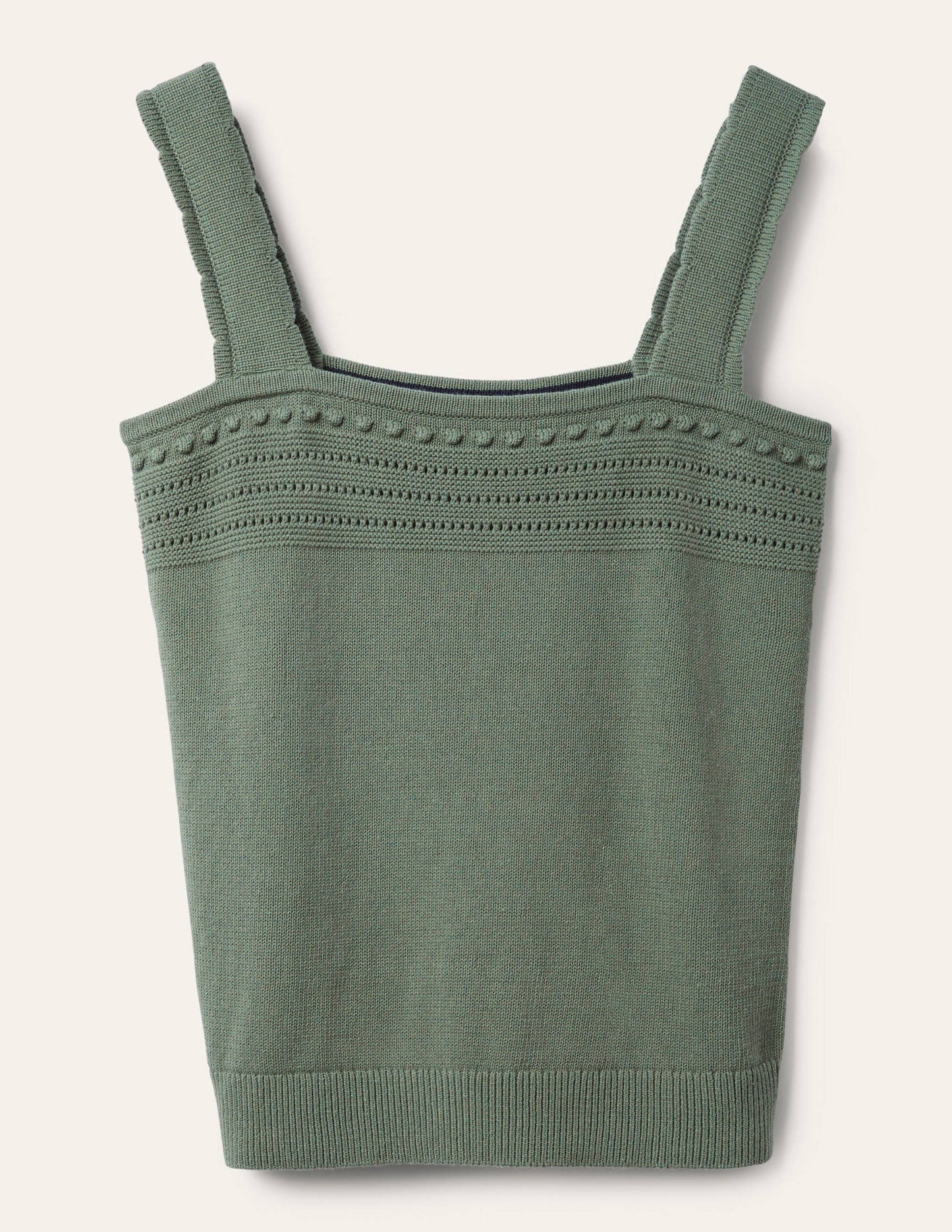 Crochet Detail Knitted Vest-Alder