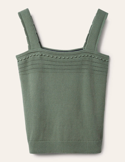 Crochet Detail Knitted Vest-Alder-5