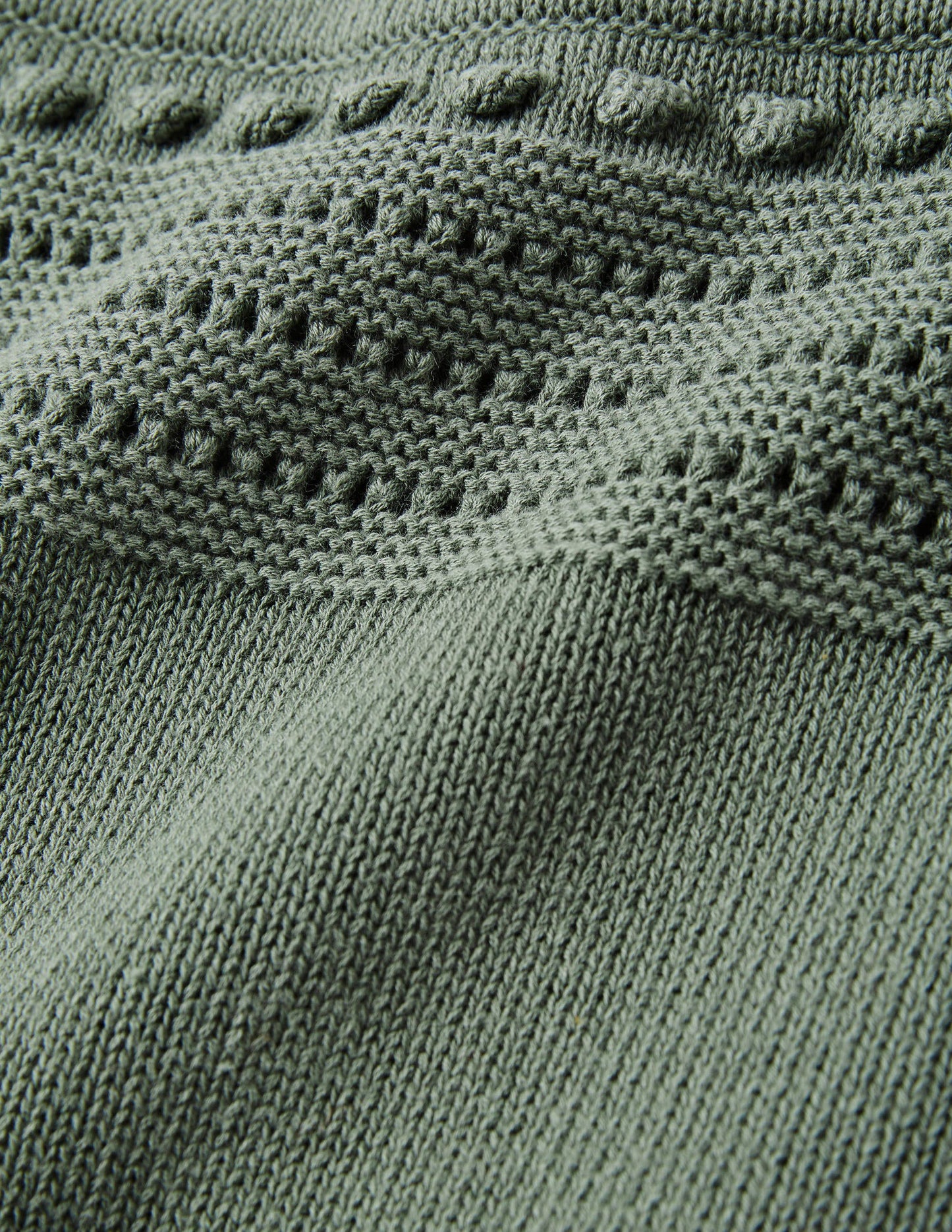 Crochet Detail Knitted Vest-Alder