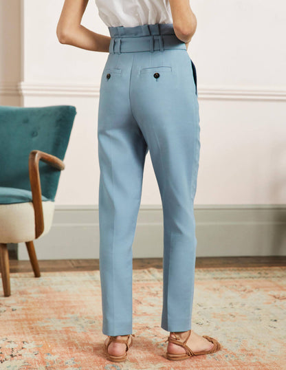 Carrie Paperbag Trousers-Mountain Spring Blue-3