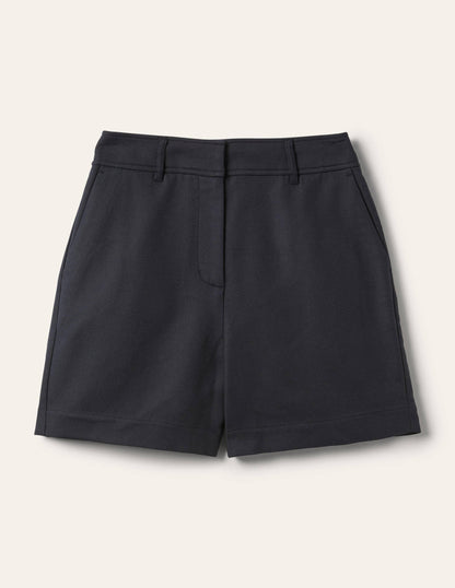 Carrie High Waisted Shorts-Navy-6
